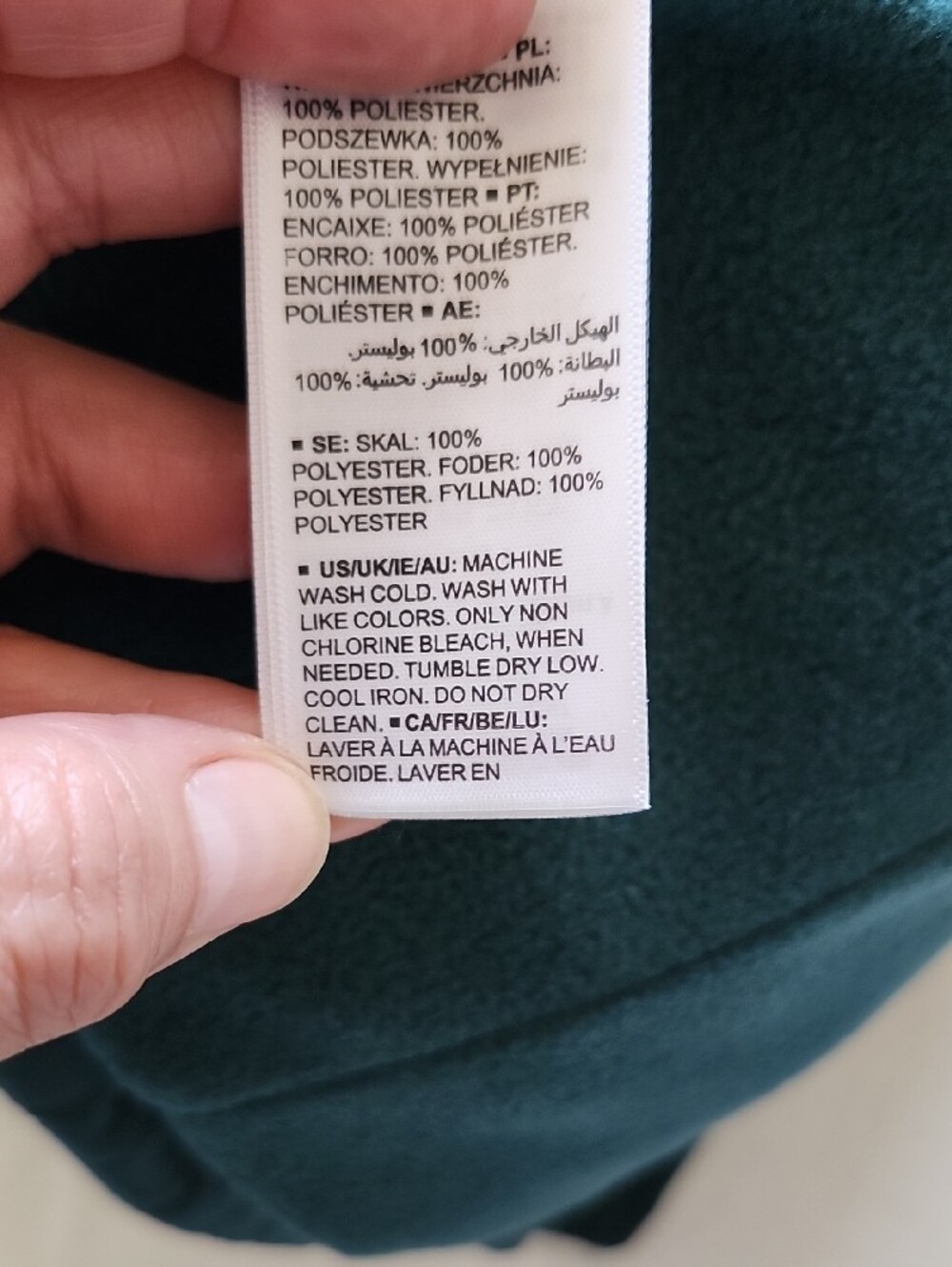 NWT Amazon Essentials Fleece Lined Puffer Vest Teal Green S - Picture 6 of 11